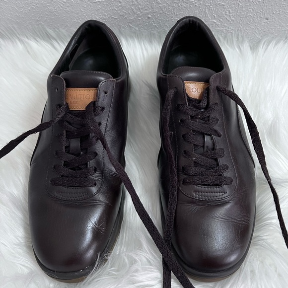 Louise Vuitton leather shoes brown size 8 - Picture 1 of 7